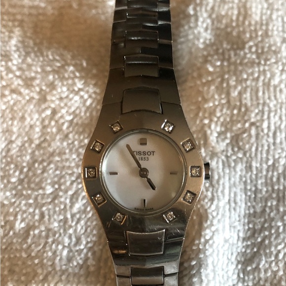 Ladies Tissot Stainless Steel Watch with Diamonds - Picture 3 of 5